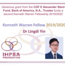 Thumbnail for CGF E Alexander Stent Fund grant to fund additional Kenneth Warren Fellowship